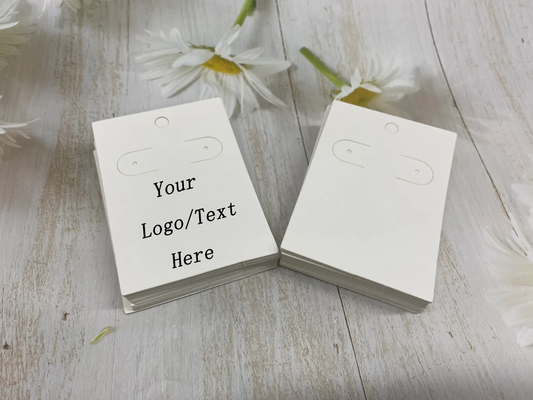 50-300pcs Customized 2.3"x3.2" Earring Cards /Jewelry cards /Earring Displaycard ,With your logo And Design