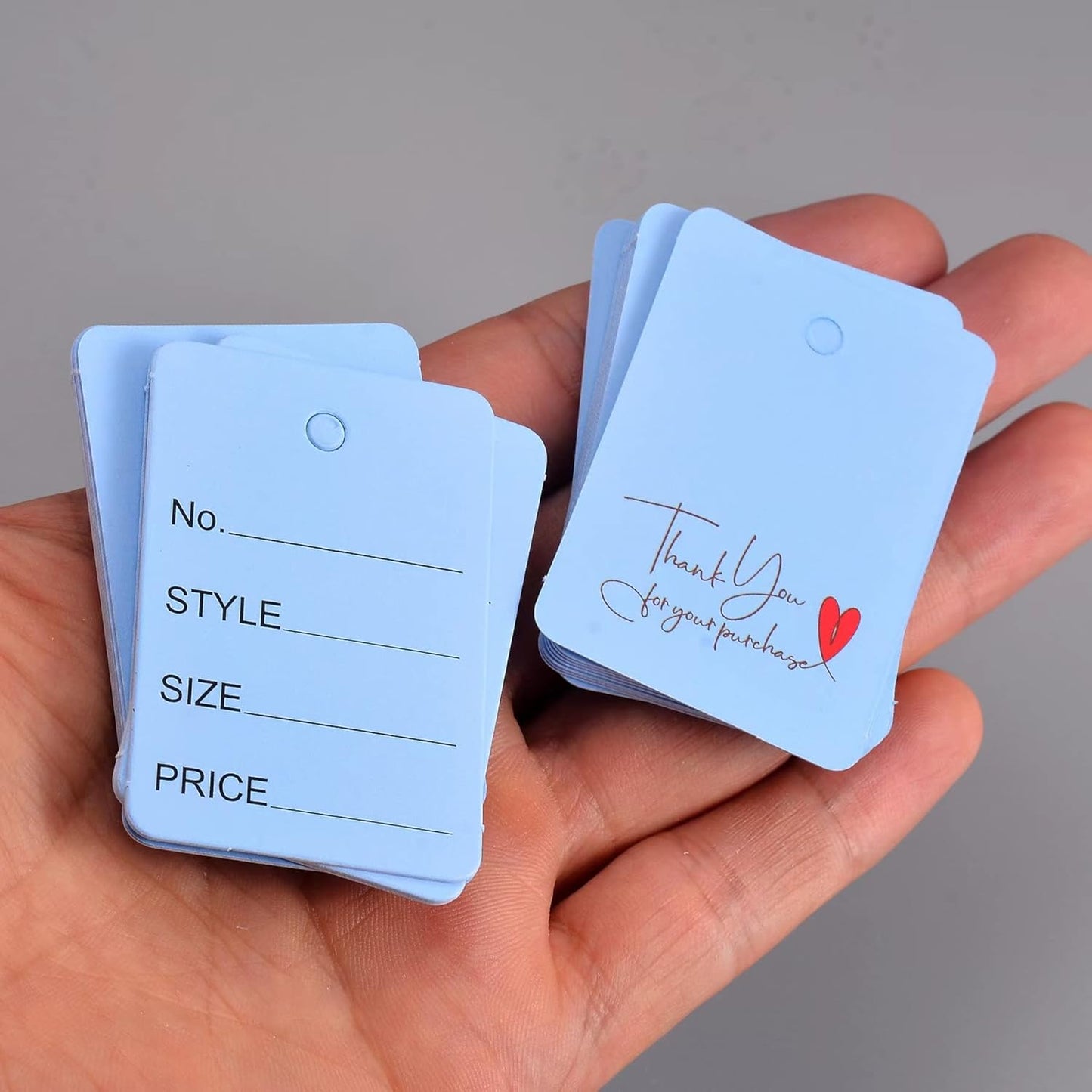 3.5cmx5cm Rectangle Clothing Price Tag (Thickness 300 GSM) White/Pink/Blue Writable Price Tags Labels, Retail Merchandise Tags, Garment Tags