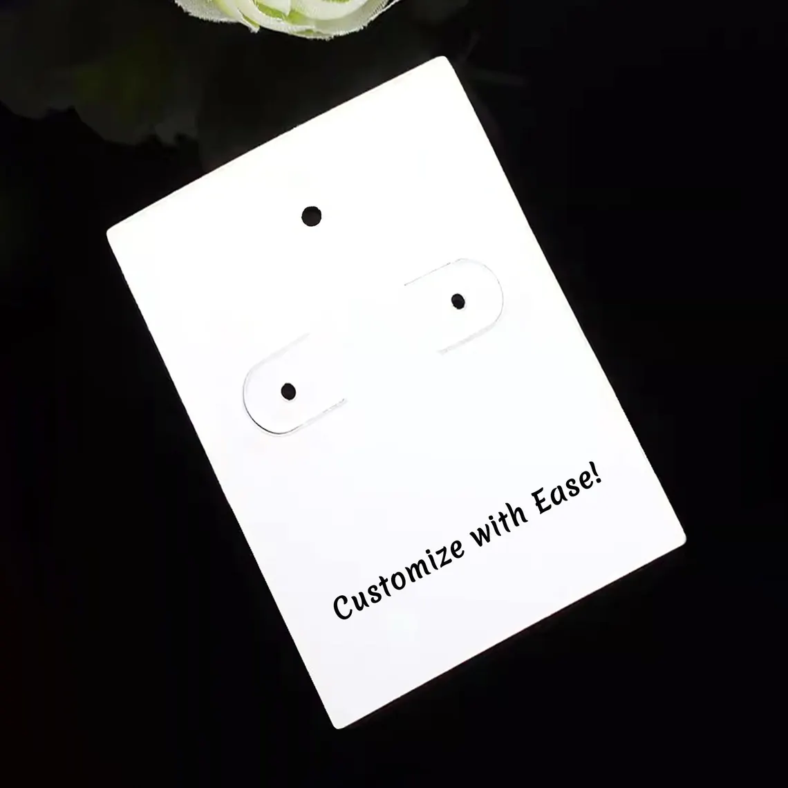 50-300pcs Customized 2.3"x3.2" Earring Cards /Jewelry cards /Earring Displaycard ,With your logo And Design