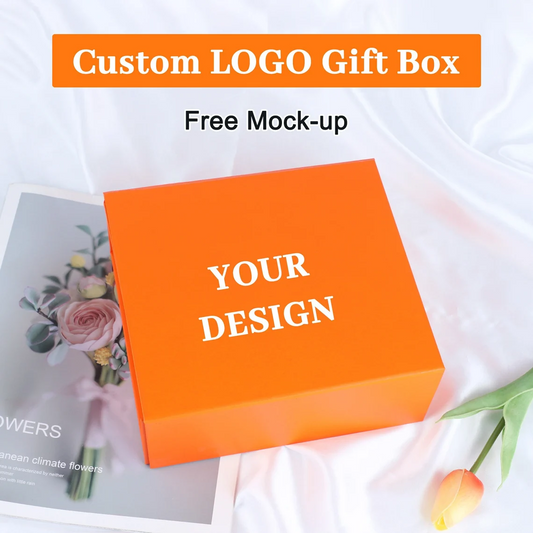 2pcs Custom Name/logo Gift Box, Personalized Text Gift Box,Happy Birthday Gift Box,Magnet Closure Box,Bridesmaid Gift Box,Empty Box for Gift