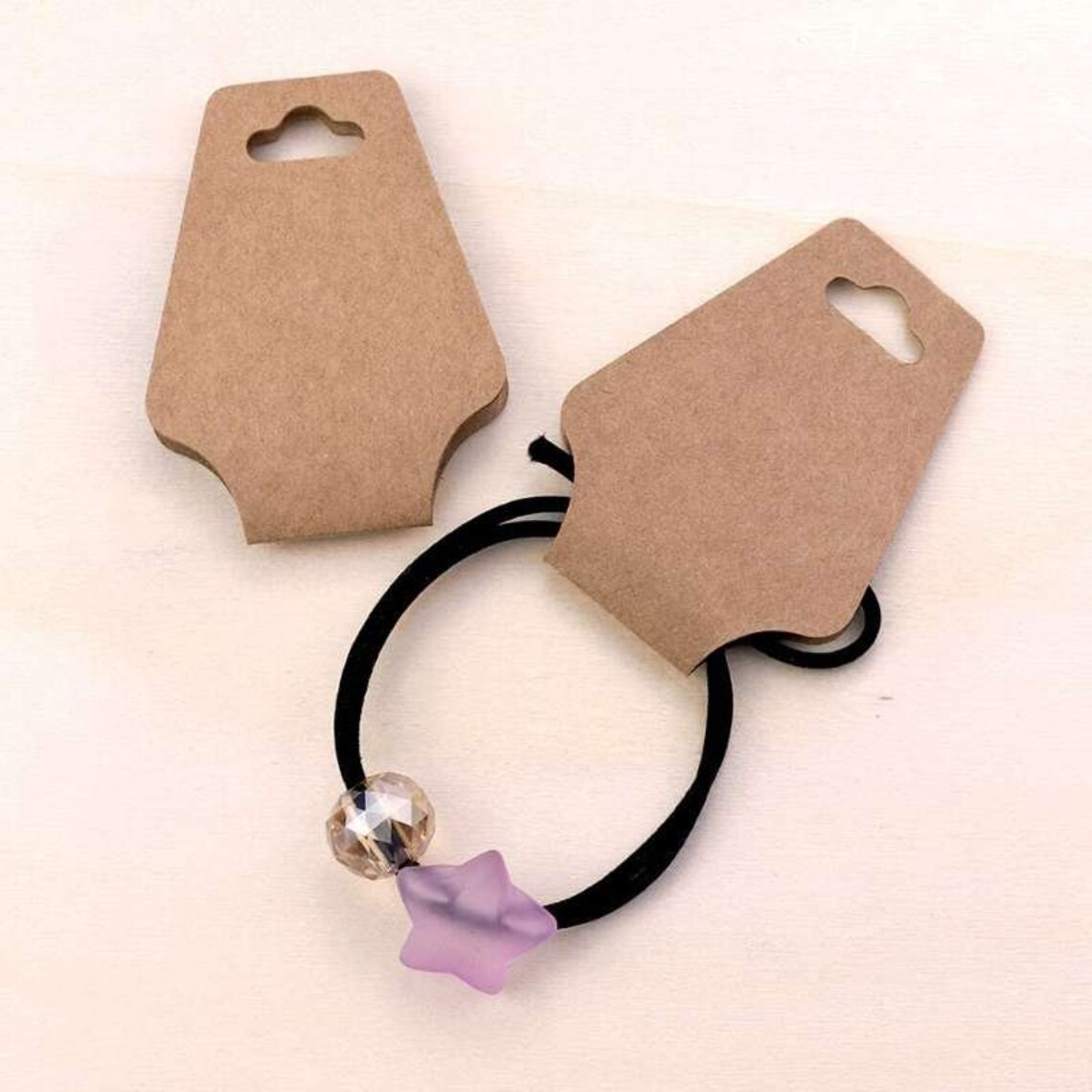 100-200pcs Custom Design Fold Necklace Tags, Personalized Jewelry Display Paper Cards, Necklace Holder Card Scrunchies Headbands Display Labels