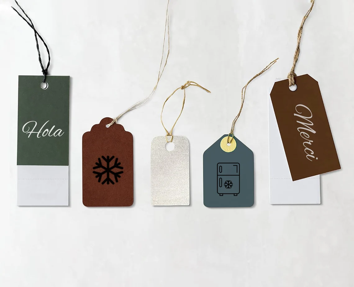 100-500 PCS Premium Custom Hang Tags With Ribbon Attached, Sturdy Personalized Clothing Swing Tag- Top Fashion Jewelry Tags And Label