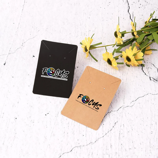 100-200pcs Sturdy3.5x2Inch Custom Earrings Hang Tags-Top Fashion Brands Personalized Jewelry Tag Cards Nose Rings,Rings Display Labels