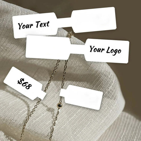 100-300pcs Personalized Rectangle Price Tags, Jewelry Tags, Jewelry Price Tags Stickers, Jewelry Tags for Product, Self Adhesive Ring Price Tags
