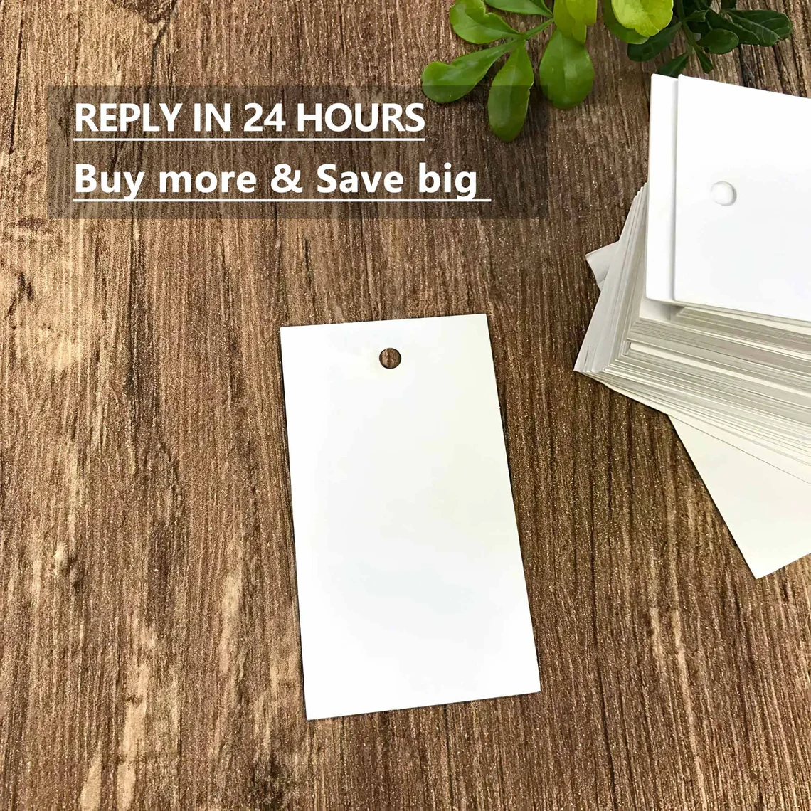 100-500pcs Custom Coated Paper Hangtags (Thickness 300 GSM), Clothing Product Labels with Strings, Custom Price Tags, Personalized Hang Label Tags