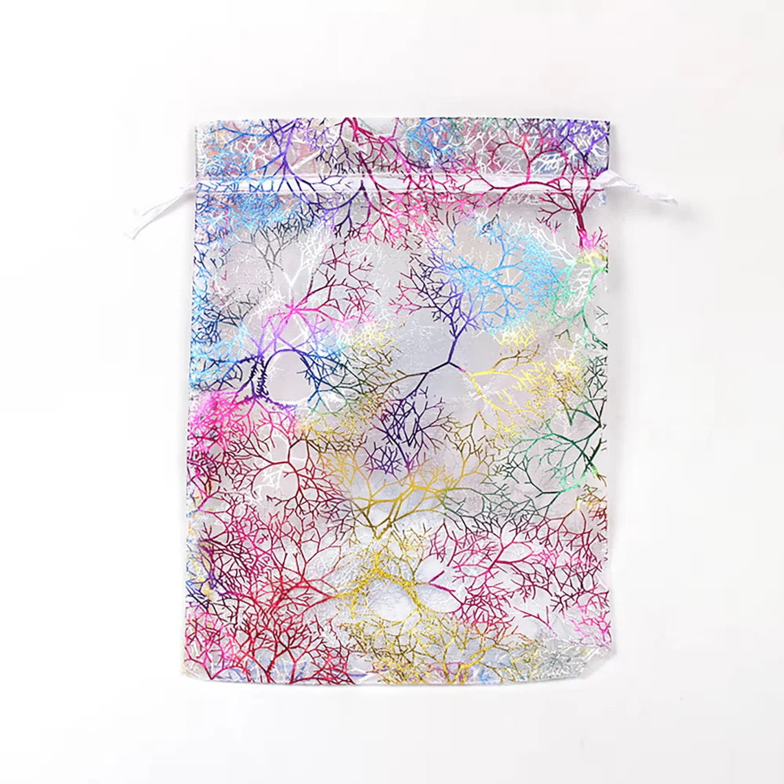 100 Organza Drawstring Bags, Wedding Favor Bags, Party Gift Bags, Jewelry Pouch Drawstring Bags, 4 Designs, 3 Sizes