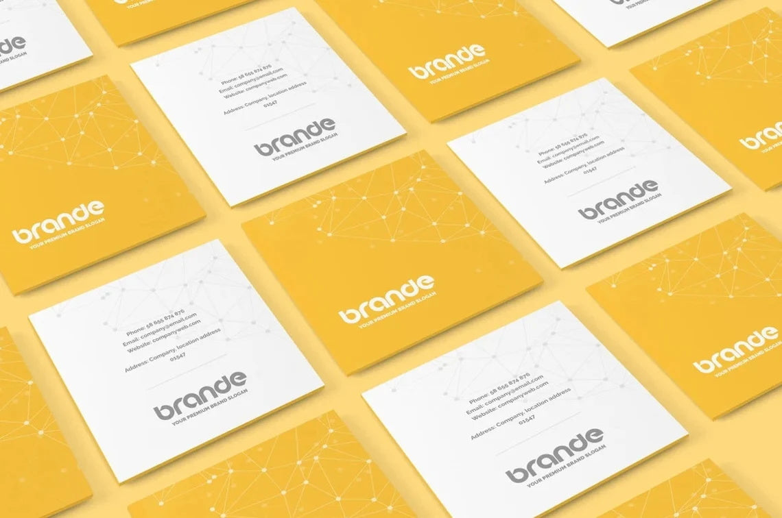 100-200pcs Personalized Printed Square Business Card, Custom Business Cards with your Logo/Text, Double Sided, Realtor Cards, Fast Shipping, Free Proof