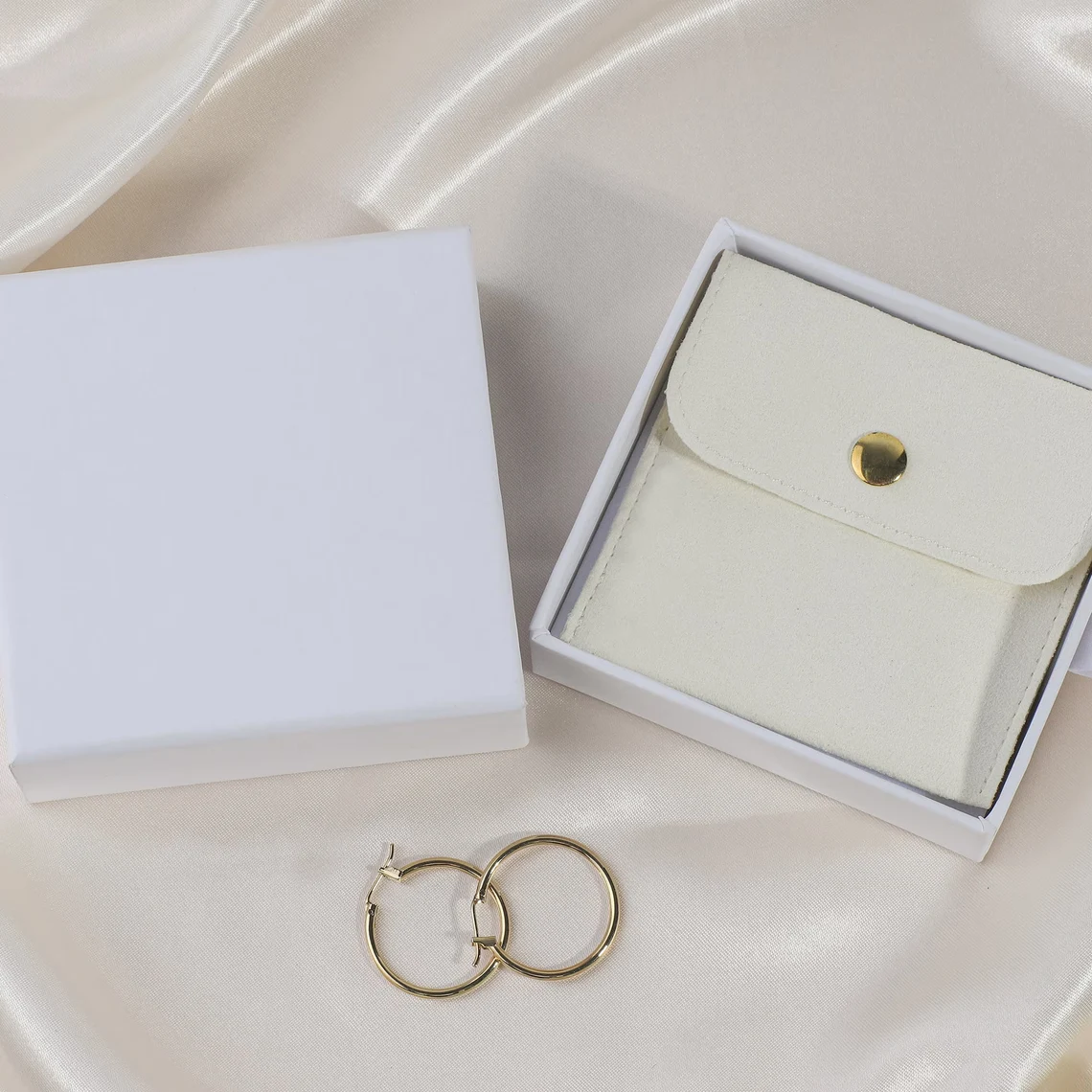 50 PCS Jewelry Packaging Box and Pouch Set, Custom Jewelry Boxes and Pouches with Logo Wholesale