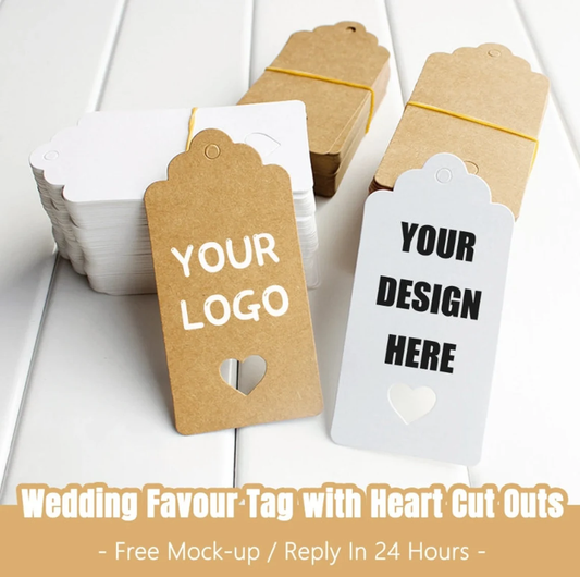 50-300pcs Custom Hang Tags with Jute Twine, Special Shape Hollow Heart Tags, Personalized Wedding Favor Tags, DIY Crafts, Gift Wrap, Heart Gift Tags