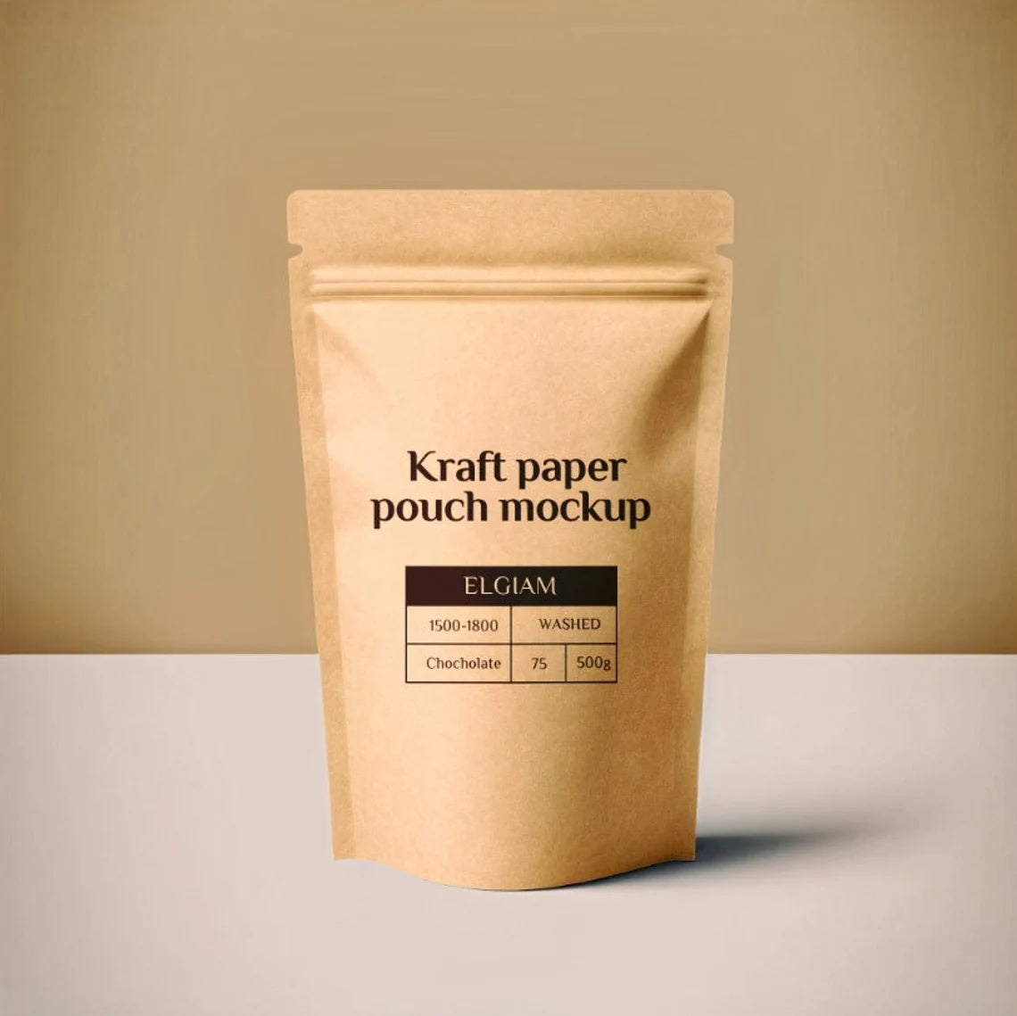 50Pcs Custom Kraft Paper Bag,Personalized Brown Stand Up Zipper Lock Pouches,Self Stand Packaging Bag With Inner Foil,Reusable Bag for Food