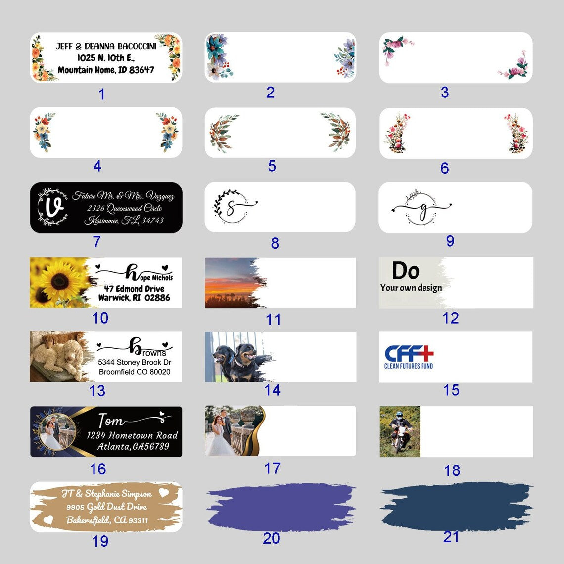 100Pcs Personalized Return Address Label,Custom Your Own Sticker,Personalized Label for Business Logo,Home Use,Kitchen,Makeup,Office, Party