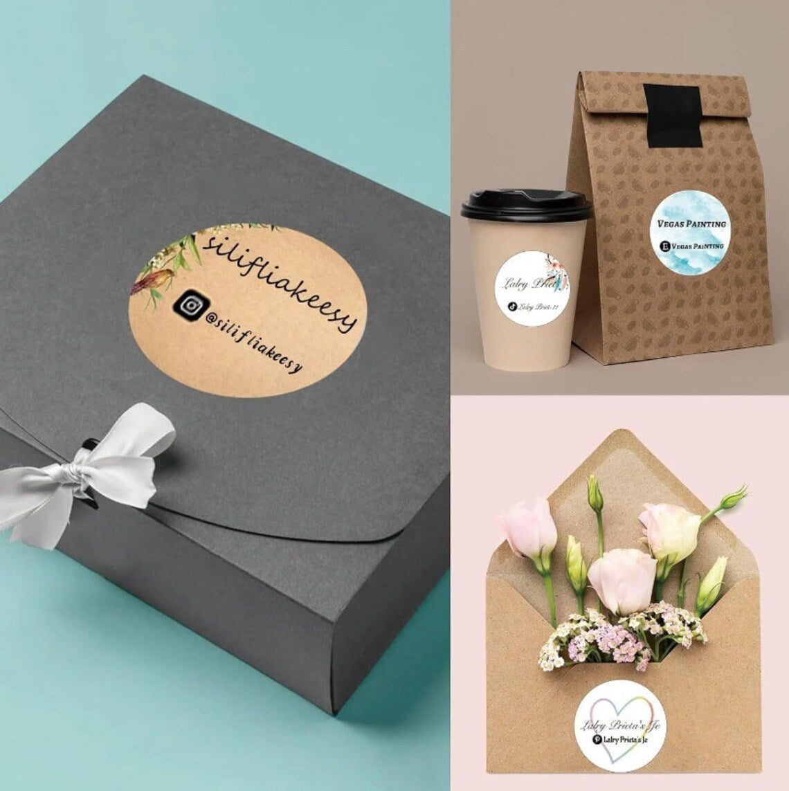 100pcs Custom Your Own Design Sticker,Personalized Photo Text Label for Business Logo and Home Use, Wedding Favors,Packaging,Office, Parties