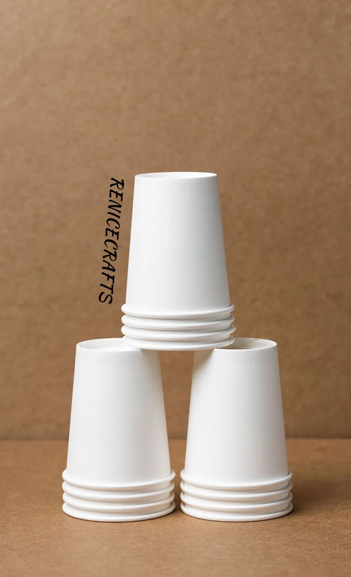 50-500pcs Personalized Disposable Paper Cups (Without Lids) Custom Coffee Cups for Wedding/Small Business/Gift/Party, Hot Cocoa Cups, Fast Shipping