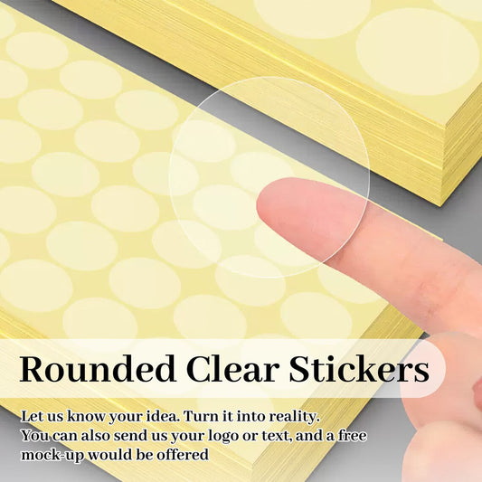 Custom Clear Labels/Stickers, Personalized Circle Labels, Great Quality Waterproof Stickers, Packaging Sticker, Your Logo Stickers