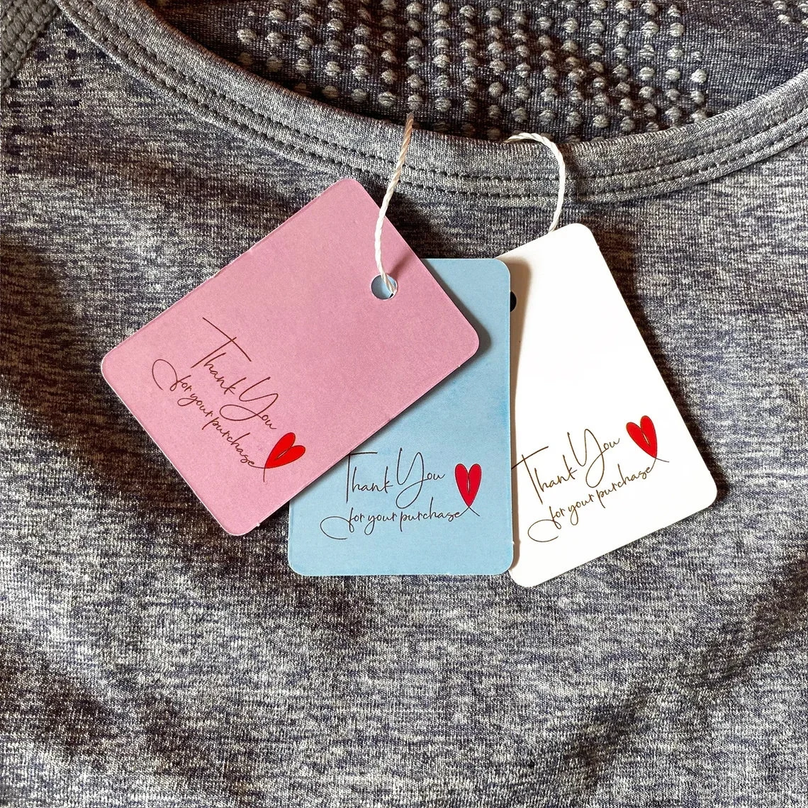 3.5cmx5cm Rectangle Clothing Price Tag (Thickness 300 GSM) White/Pink/Blue Writable Price Tags Labels, Retail Merchandise Tags, Garment Tags