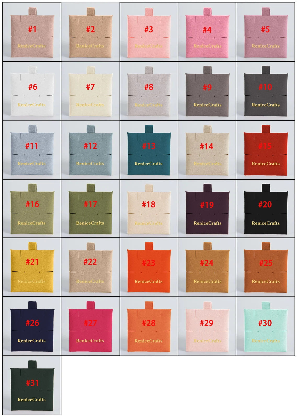 50 PCS Personalized Jewelry Bag Inserts, Custom Microfiber Necklace Clip for Pouch Bag, Multi-color Jewelry Display for Earrings Bracelet
