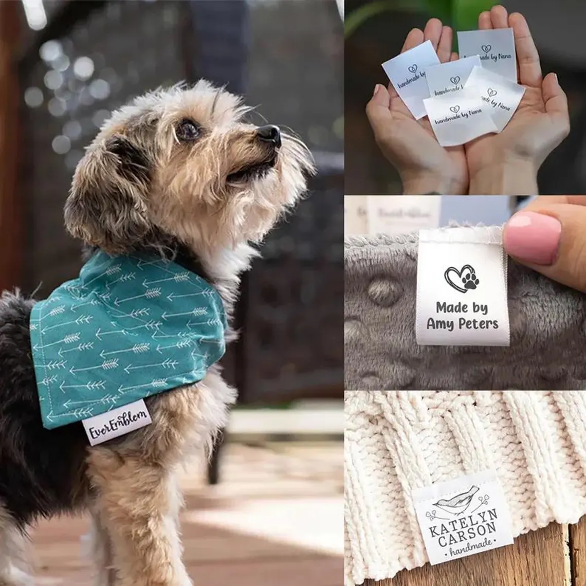 100pcs Personalized Care Labels,For a Wide Range of Clothing ,Basic Washing and Care Guidelines