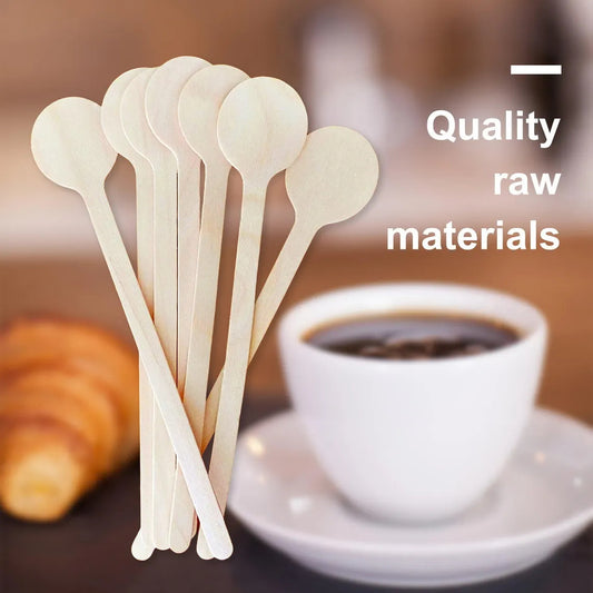 100pcs Personalized Wood Coffee Sirs For Wedding /Party /Coffee Shop ,Beach Vibes Cocktail Sticks
