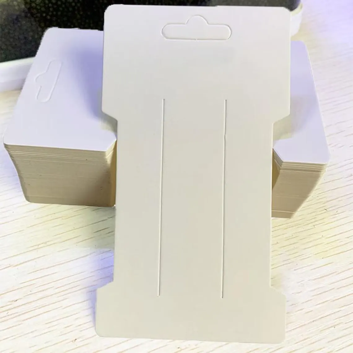 Custom Hair Accessories Display Cards /Hair Clips Pins,Rectangle Round Corner ,Jewelry Display Cards -Holders