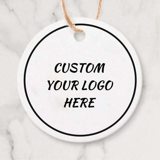 100-200pcs Personalized 2" Round Label Hang Tags, Thank you tag, Favor Swing Tag for Wedding/Gift/bridal showers/anniversary parties, Clothing Hang Tag