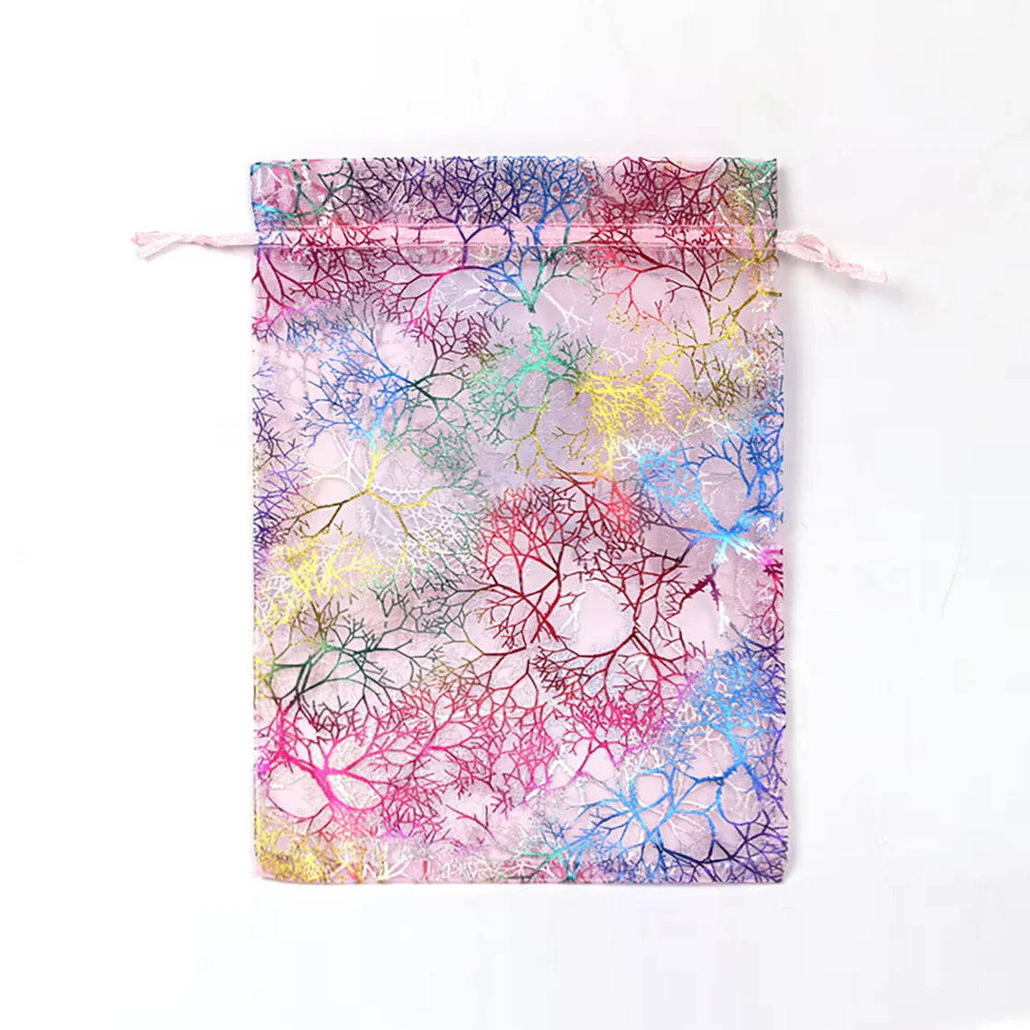 100 Organza Drawstring Bags, Wedding Favor Bags, Party Gift Bags, Jewelry Pouch Drawstring Bags, 4 Designs, 3 Sizes