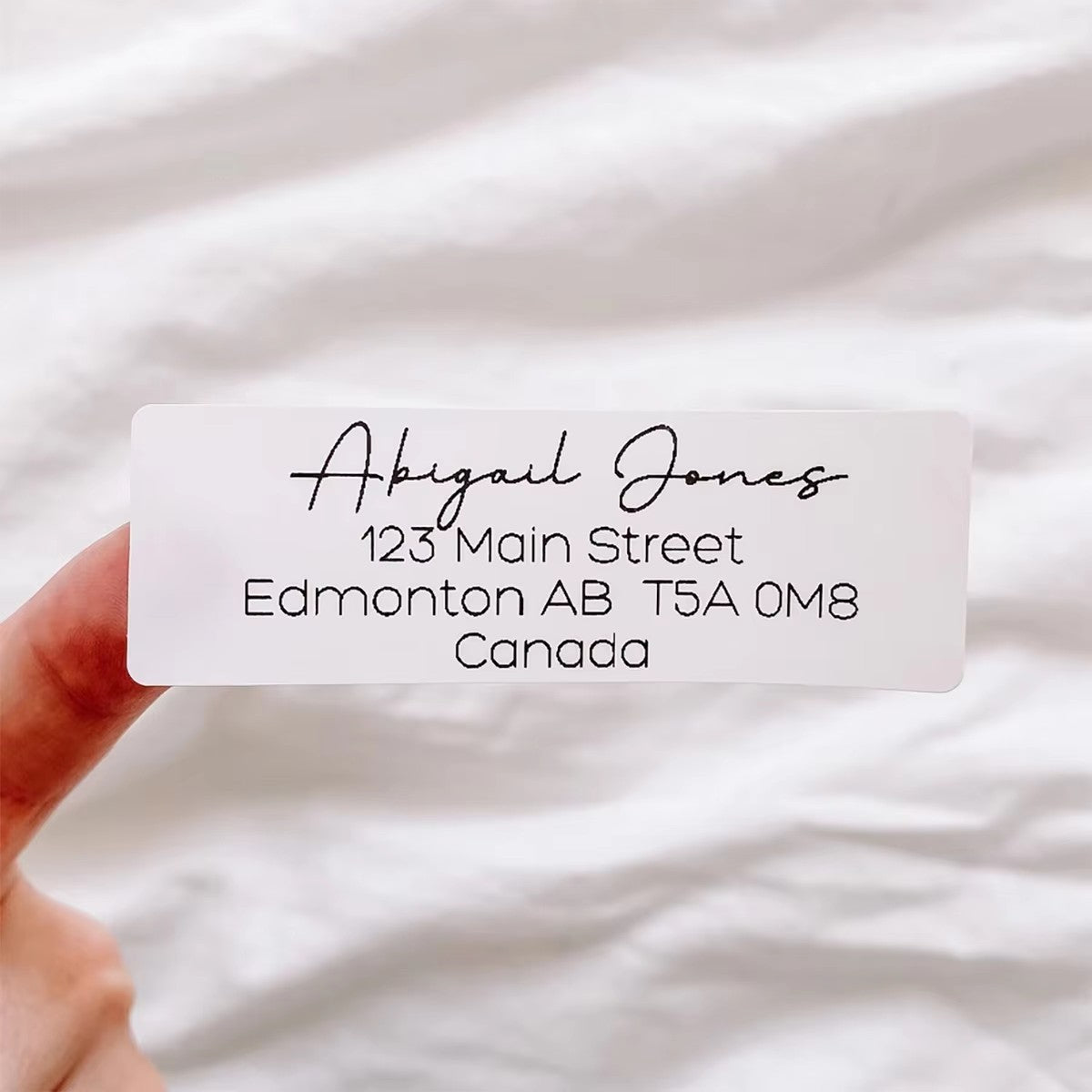 50pcs Custom White Address Stickers