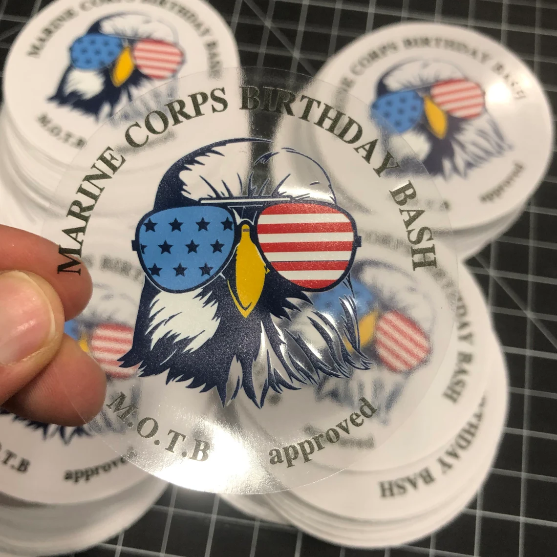 Custom 150 2" Circle Clear Labels, Transparent Round Stickers, Bussiness/Wedding/Gift Labels, Waterproof, High Resolution and Quality