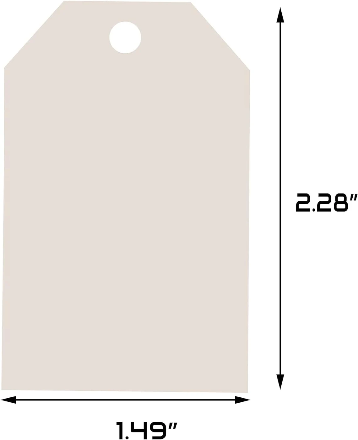 1.49x2.28inch Premium Custom Double-Sided Print Hang Tags With Ribbon Attached, Sturdy Personalized ClothIng Swing Tag- Top Fashion Labels