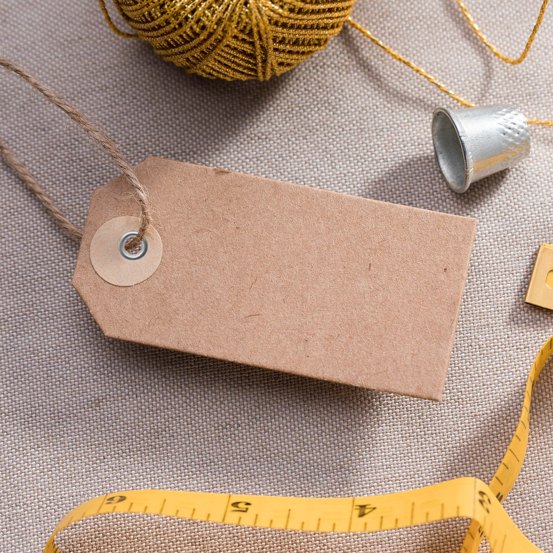 50-500pcsKraft-White Custom Hang Tags With Twine Attached (Thickness 500 GSM), Sturdy Personalized Clothing, Gift Swing Labels- Top Fashion Jewelry Tags And Labels