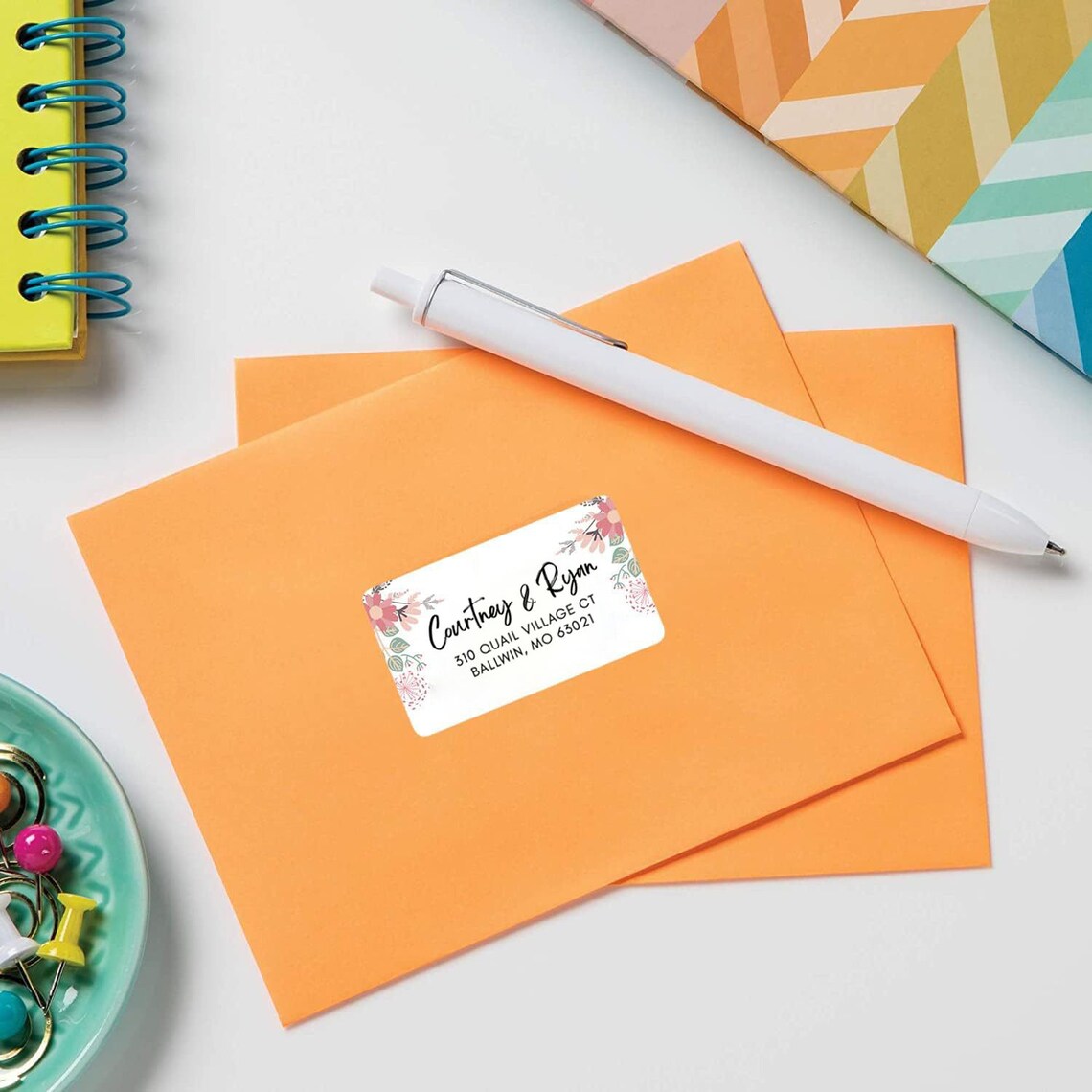 50-300pcs Personalized Mailing Address Label,Custom Return Address Sticker,Name Labels,Envelopes Return Address Stickers,Rectangle stickers