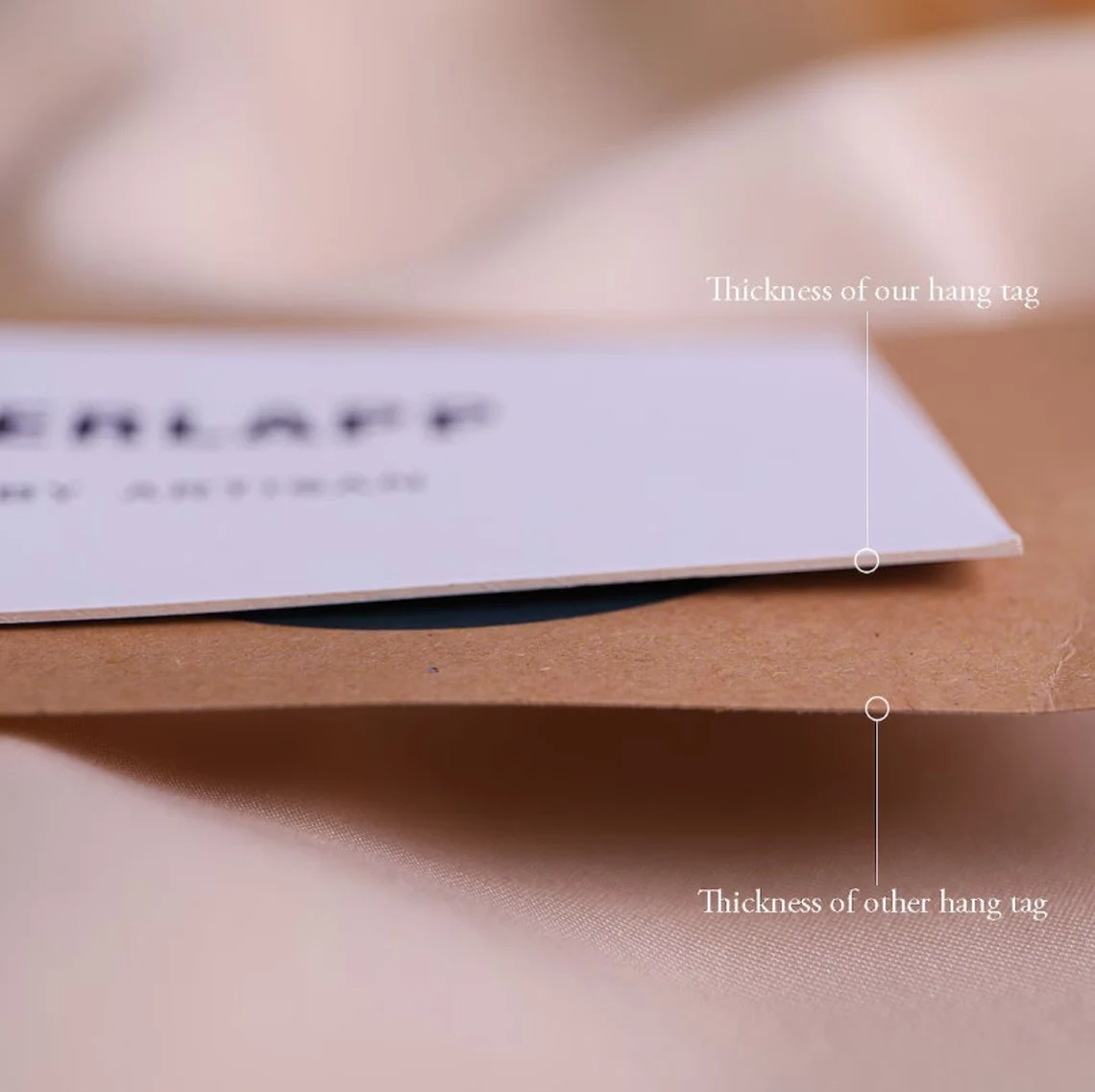 Custom High quality (Thickness 500 GSM) Heavy Duty Hang Tags with Strings, Personalized Clothing Eyelet Tags, Paper Cardstock Hang Tags