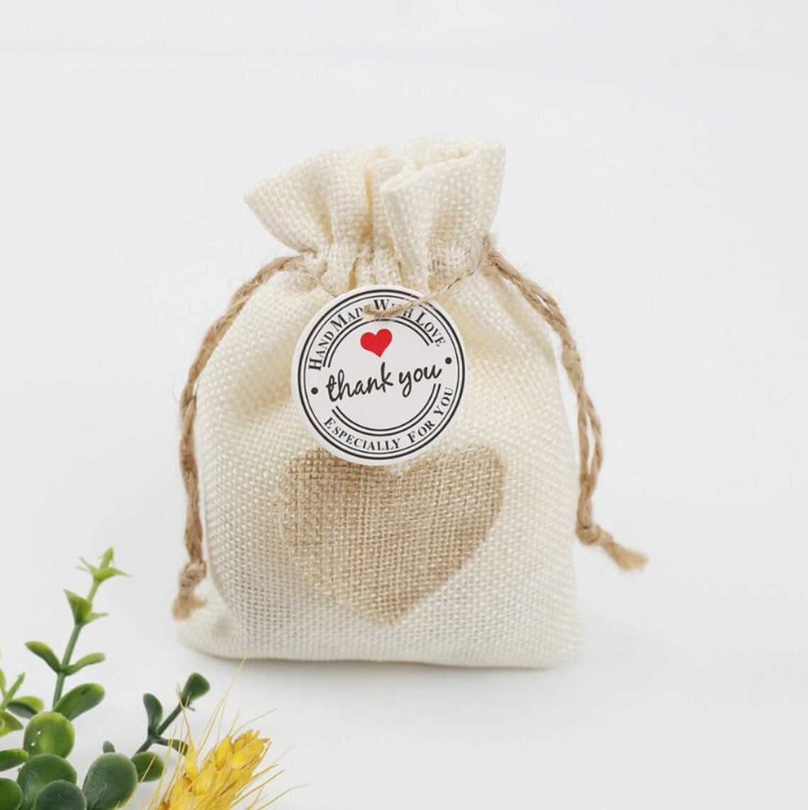 2" Round Custom Logo Hang Tags (Thickness 300 GSM), Price Tags, Personalized Kraft/ White Tags with Your Logo, Handmade with Love Tags