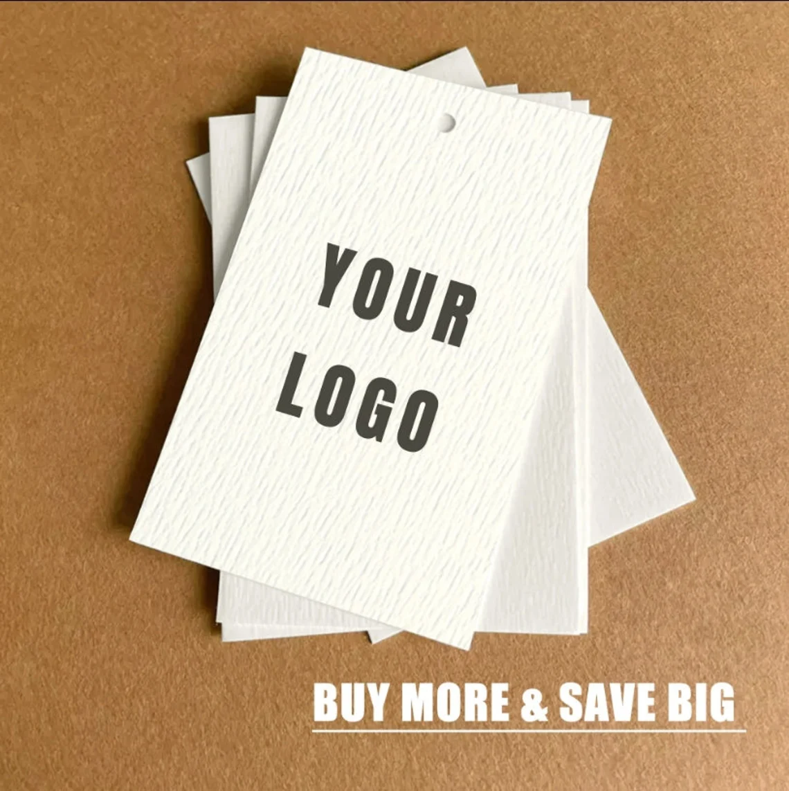 50-500pcs Custom White Recyle Paper Tags(Thickness 300 GSM), Any Shape Labels Eco-friendly Packaging, Price/Business Tags Handmade from Recycled Paper