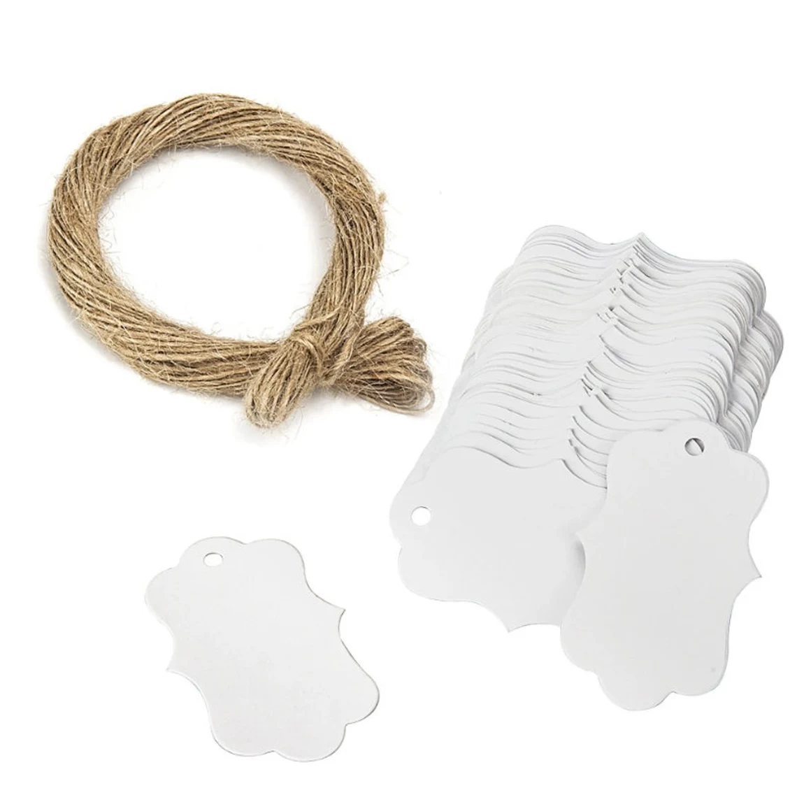 50-200pcs Custom Irregular Vintage Style Hang Tags, Unique Style Labels (Thickness 300 GSM) 6cm×4.1cm Tags, Product/Business/Gift Tags with logo/text