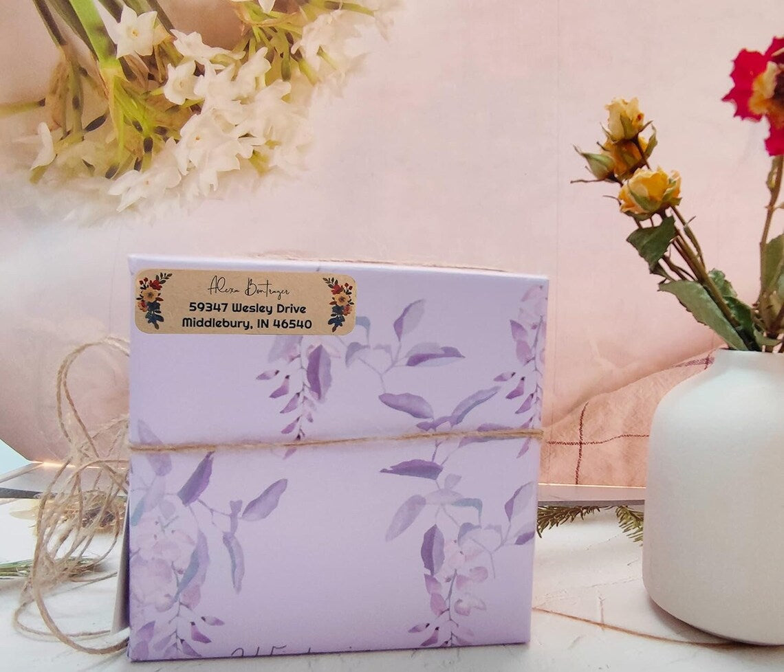 100Pcs Personalized Return Address Label,Custom Your Own Sticker,Personalized Label for Business Logo,Home Use,Kitchen,Makeup,Office, Party