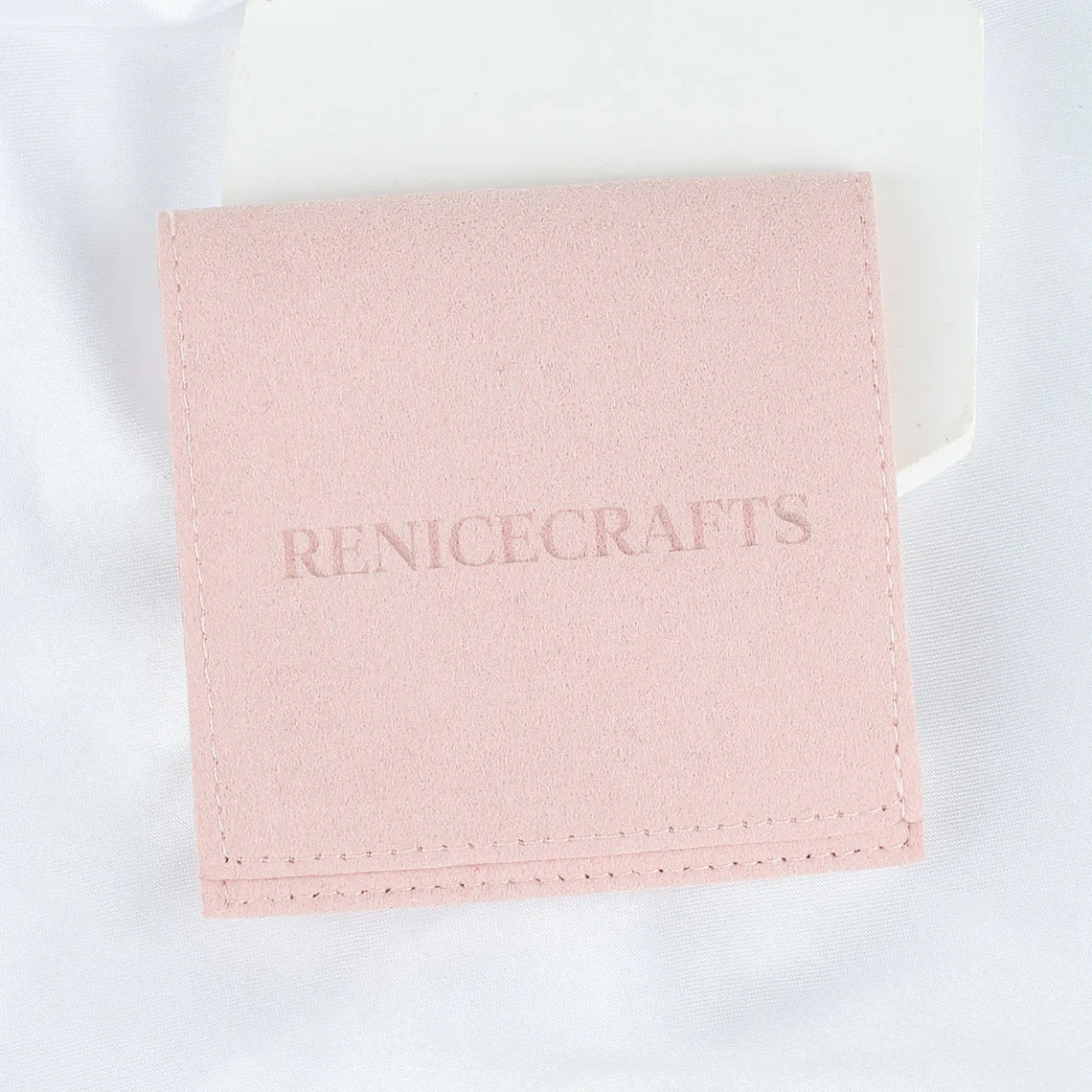 50 PCS Personalized Logo Jewelry Bag, Multi-color Microfiber Necklace Bracelet Packaging Bags, Custom LOGO Debossing Printing Pouch Bag