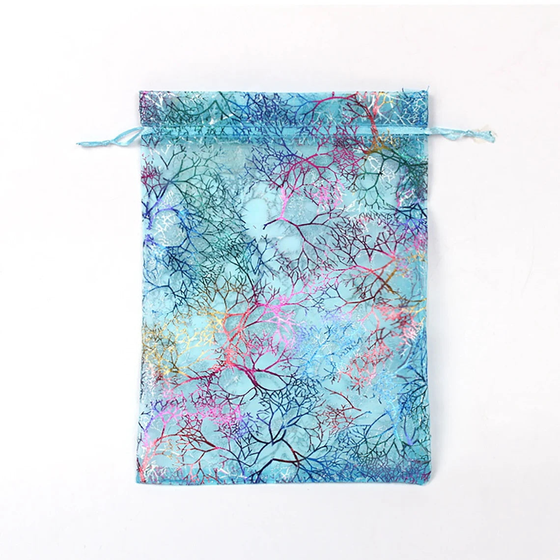 100 Organza Drawstring Bags, Wedding Favor Bags, Party Gift Bags, Jewelry Pouch Drawstring Bags, 4 Designs, 3 Sizes