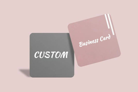 100-200pcs Custom Square Business Card with your text/logo, Square Rounded Corner Business Card, Favor Card for Business, Fast Shipping, Free Proof