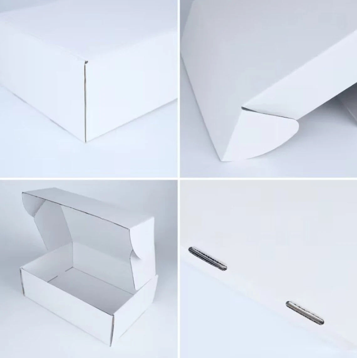 10pcs Personalized White Mailer Cardboard Shipping Boxes, Custom Mailer Box for Business/Baby Shower/Bridesmaid, Fast Shipping,Eco-Friendly