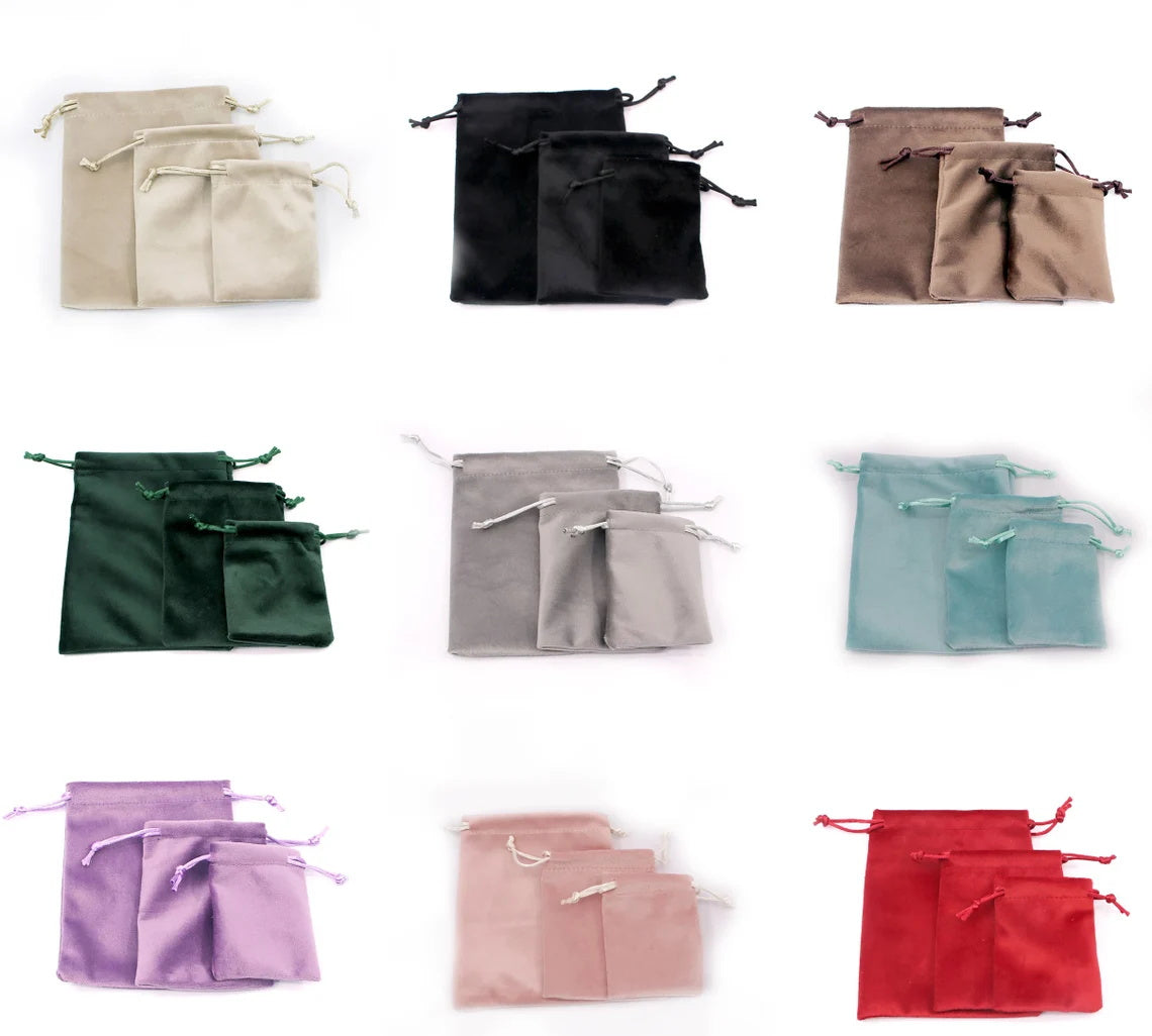 50 pcs Velvet Drawstring Bag Pouch, Favor Bags for Wedding/Gift/Product, Fast Shipping