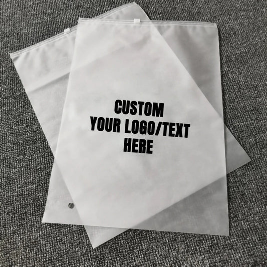 50-100pcs Custom Frosted Zipper Lock Bags, High Quality Plastic Zipper Bag, Favor Package Bag for Clothing/Business, Zip Lock Bag for poly mailer