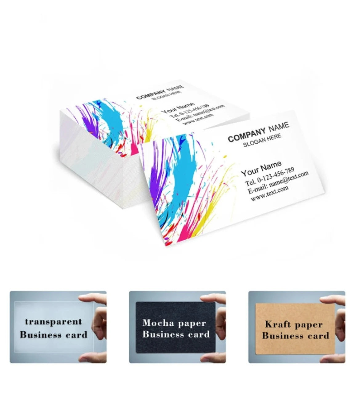 50-500pcs Custom Premium Business Cards,Personalized Printed Business Cards Double Sided,Editable Business Card Template,Modern Business Card Design
