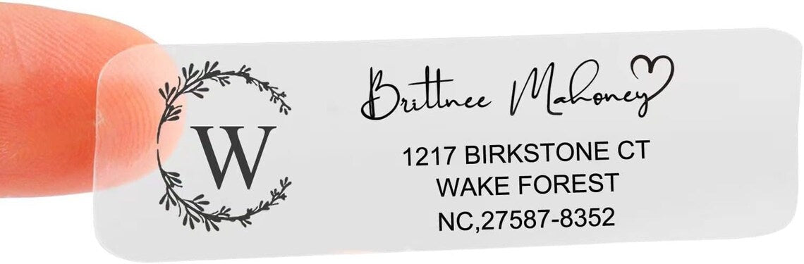 100Pcs Personalized Return Address Label,Custom Your Own Sticker,Personalized Label for Business Logo,Home Use,Kitchen,Makeup,Office, Party