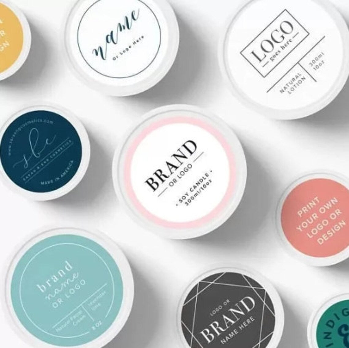 100pcs Custom Your Own Design Sticker,Personalized Photo Text Label for Business Logo and Home Use, Wedding Favors,Packaging,Office, Parties