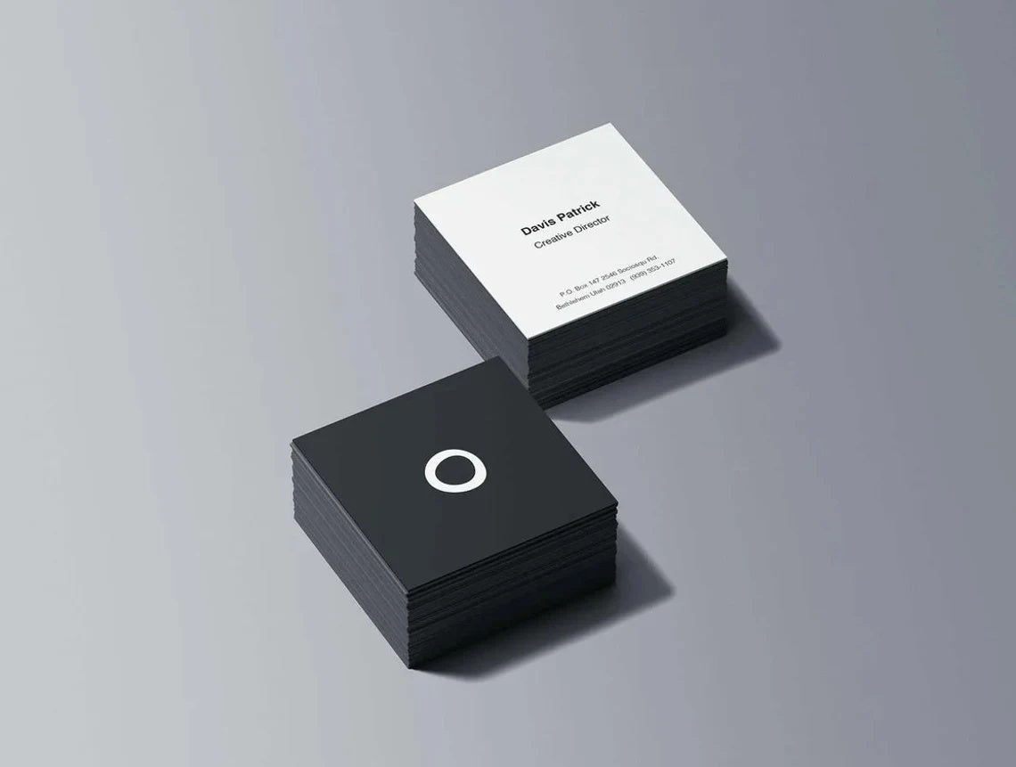 100-200pcs Personalized Printed Square Business Card, Custom Business Cards with your Logo/Text, Double Sided, Realtor Cards, Fast Shipping, Free Proof