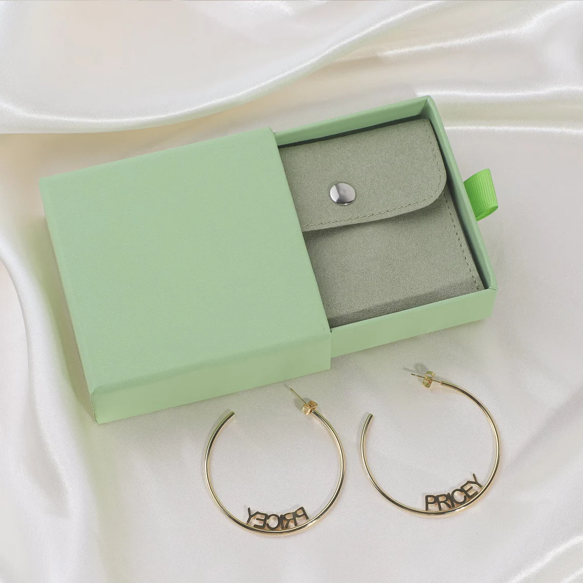 50 PCS Jewelry Packaging Box and Pouch Set, Custom Jewelry Boxes and Pouches with Logo Wholesale