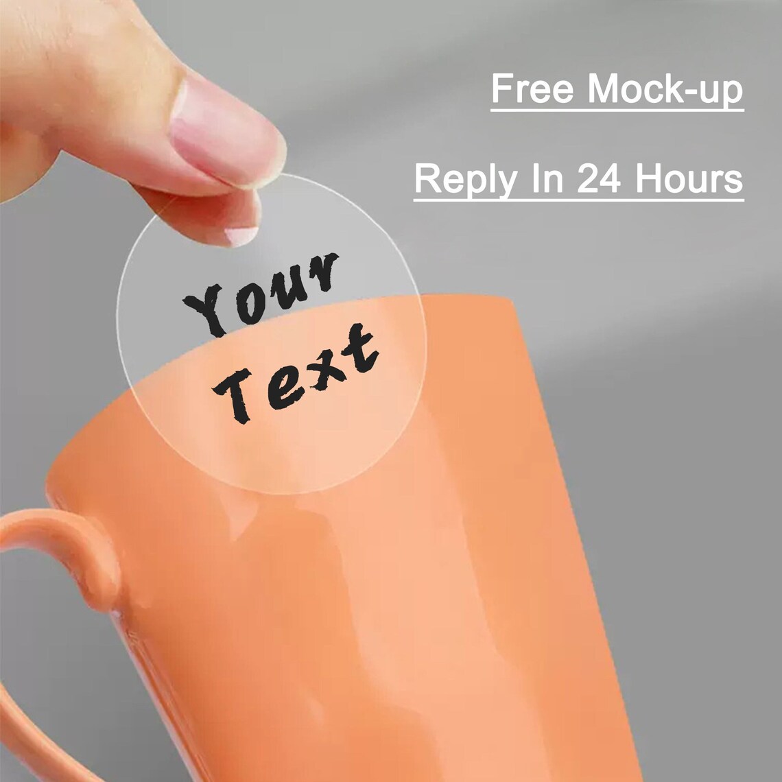 Custom Clear Labels/Stickers, Personalized Circle Labels, Great Quality Waterproof Stickers, Packaging Sticker, Your Logo Stickers