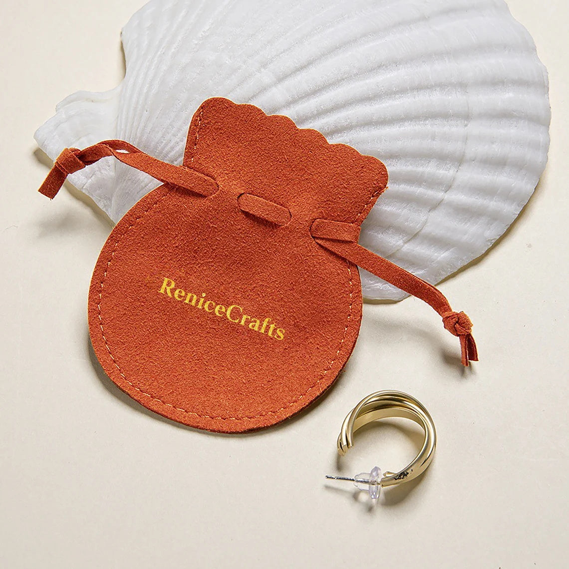 50 PCS Personalized Logo Drawstring Bags, Multi-color Cute Lucky Pouch, Custom Microfiber Jewelry Packaging Bag for Ring Wedding Favor Gift