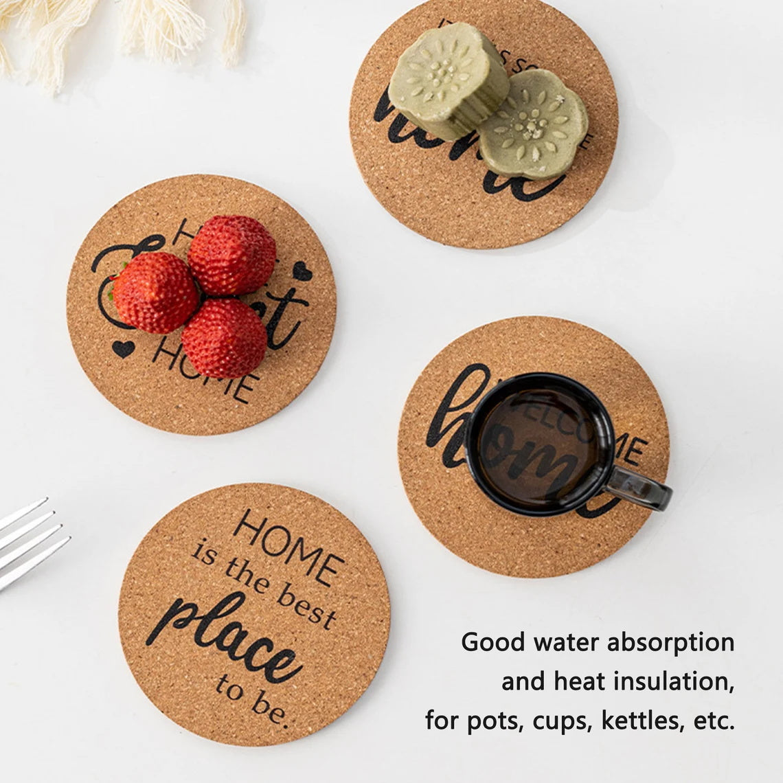 10-100pcs Personalized Cork Coaster, Favor Gift for Wedding/Bridal Shower/Party/Business,Rustic Wedding Decor,Custom Monogram Coaster with your design