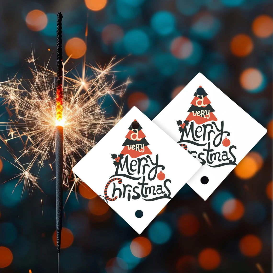 50-200pcs Personalized 2" Square Sparkler Tags, Custom Wedding Sparkler Cards with your design, Favor Decor for Wedding/Party/Gift, Sparkler Sleeves